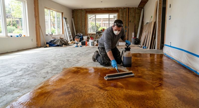 Cement Staining in Fort Worth, TX