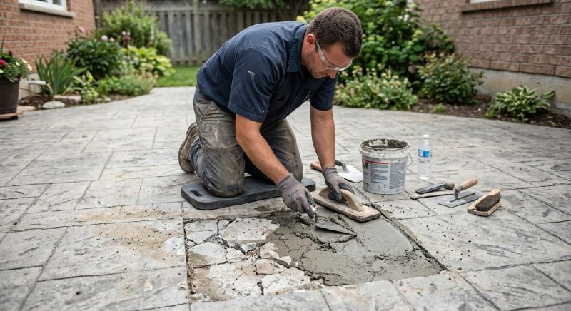 Decorative Concrete Repair in Columbia, SC
